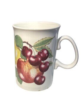 Jason Mug Fine Bone China With Fruit Design England Cherry & Apple Vintage